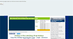 Desktop Screenshot of enjoyperuholidays.com