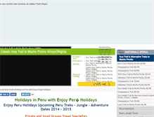 Tablet Screenshot of enjoyperuholidays.com